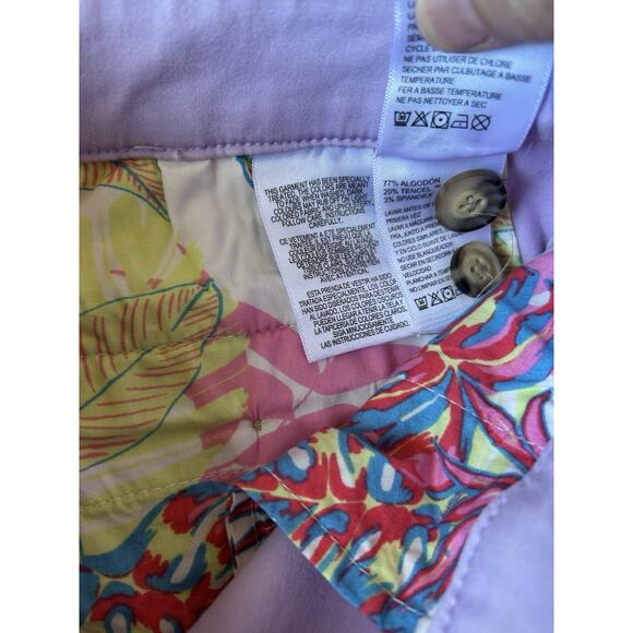 Tommy Bahama Women's 4 Bermuda Shorts Cotton Tencel Pockets Beach Preppy 80s 90s - Picture 6 of 10